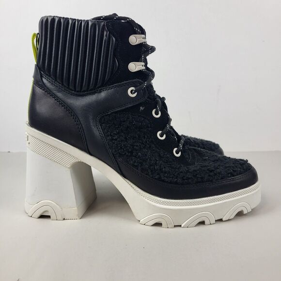 Sorel Brex Women's Sherpa Platform Boots Chunky Heel Lug size10 - Picture 8 of 14